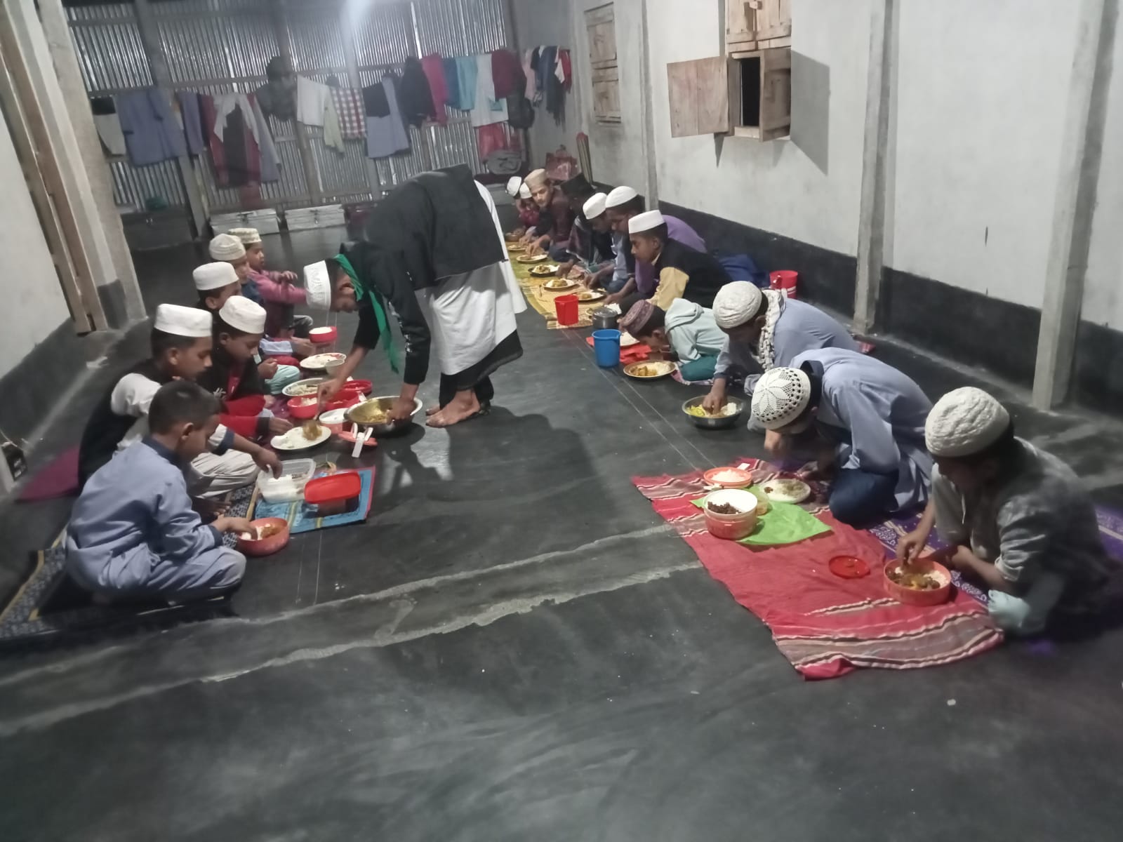 Children receiving meals